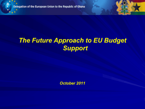 Future Approach to EU Development Policy