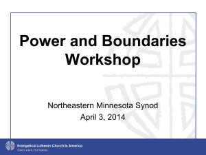 Power and Boundaries Power Point
