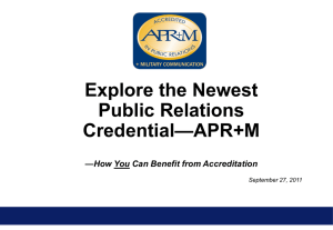 Explore APR+M - Accreditation in Public Relations