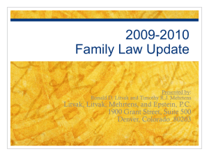 2008-2009 Family Law Update