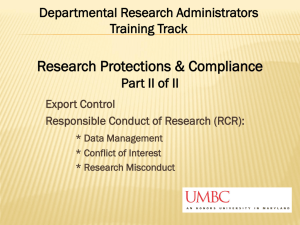 Research Compliance II