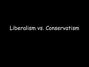 Liberalism vs Conservatism