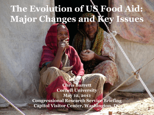 The Evolution of US Food Aid