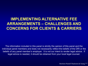 "Implementing Alternative Fee Agreements-