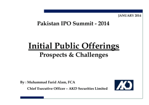 Mr. Muhammad Farid Alam, CEO, AKD Securities Limited.