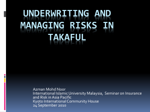 takaful - Dr Azman Mohd Noor