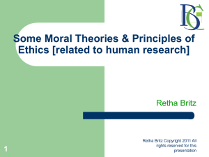 Moral Theories