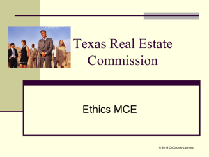 Keeping Current with Texas Real Estate MCE, 2014–2015