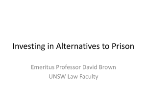 Investing in Alternatives to Prison SIC seminar DBrown 03.11.2010