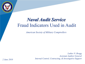 Fraud Update - American Society of Military Comptrollers