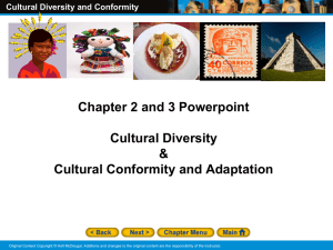 Cultural Diversity and Conformity