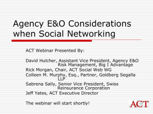 E&O and The Social Web - Independent Insurance Agent