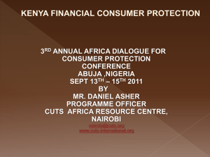 Kenya Financial Consumer Protection