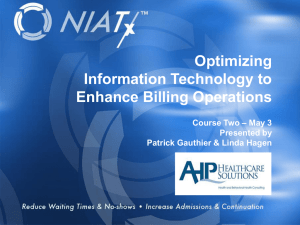 Optimizing Information Technology to Enhance Billing