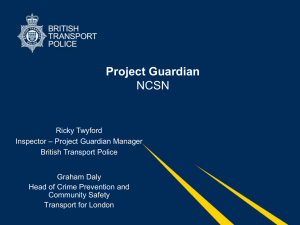 TFL and BTP - Project Guardian