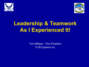 leadership presentation at flir systems