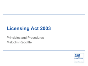 EMLS Licensing Update slides - July 2012