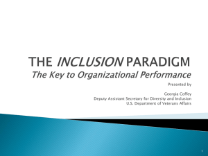 the inclusion paradi.. - Baltimore Federal Executive Board