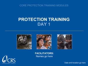 CRS Protection Training Module