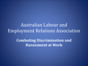 Armidale Law Society CLE - Australian Labour and Employment