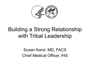 Building a Strong Relationship with Tribal Leadership