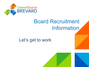 Recruitment-2014 - CareerSource Brevard