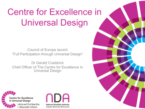 Ger Craddock 1  - Centre for Excellence in Universal Design