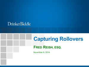Capturing Rollovers