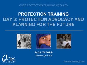 CRS Protection Training Module