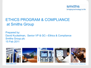 Ethics & Compliance Program - Potomac Chapter of the National