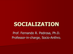 SOCIALIZATION – Copy
