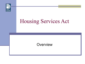 Housing Service Act
