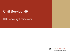 HR CAPABILITY - Civil Service