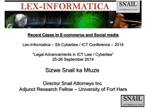 Recent Cases in E-commerce and Social media