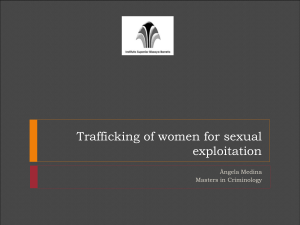Trafficking of women for sexual exploitation