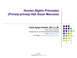 Human Rights principles_cekli_3 - Cekli Setya Pratiwi