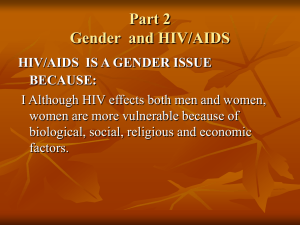 Part 2 GBV and HIV/AIDS