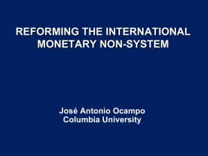 Reforming The International Monetary Non-System