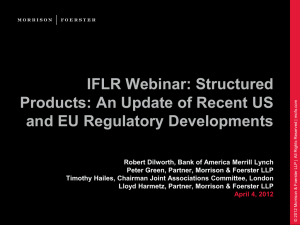 IFLR Webinar: Structured Products: An Update of Recent
