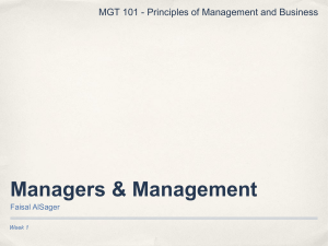 001 Management and Managers