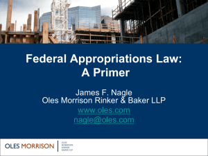5 - May 2014 - Federal Appropriations Law Primer