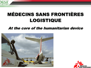 MSF Logistique : Figures
