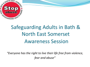 Safeguarding Adults Awareness Presentation