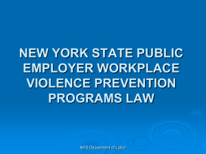 new york state public employer workplace violence prevention