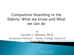 Hoarding Presentation - New York State Coalition for the Aging