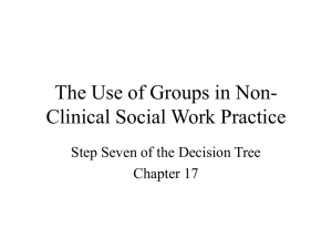 Work With Non-Clinical Groups