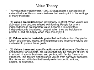 Values are beliefs