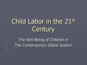 Child Labor in the 21st Century
