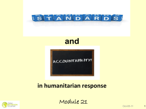 Module 21: Standards and Accountability