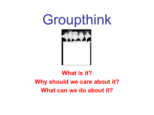 Groupthink - Orientation